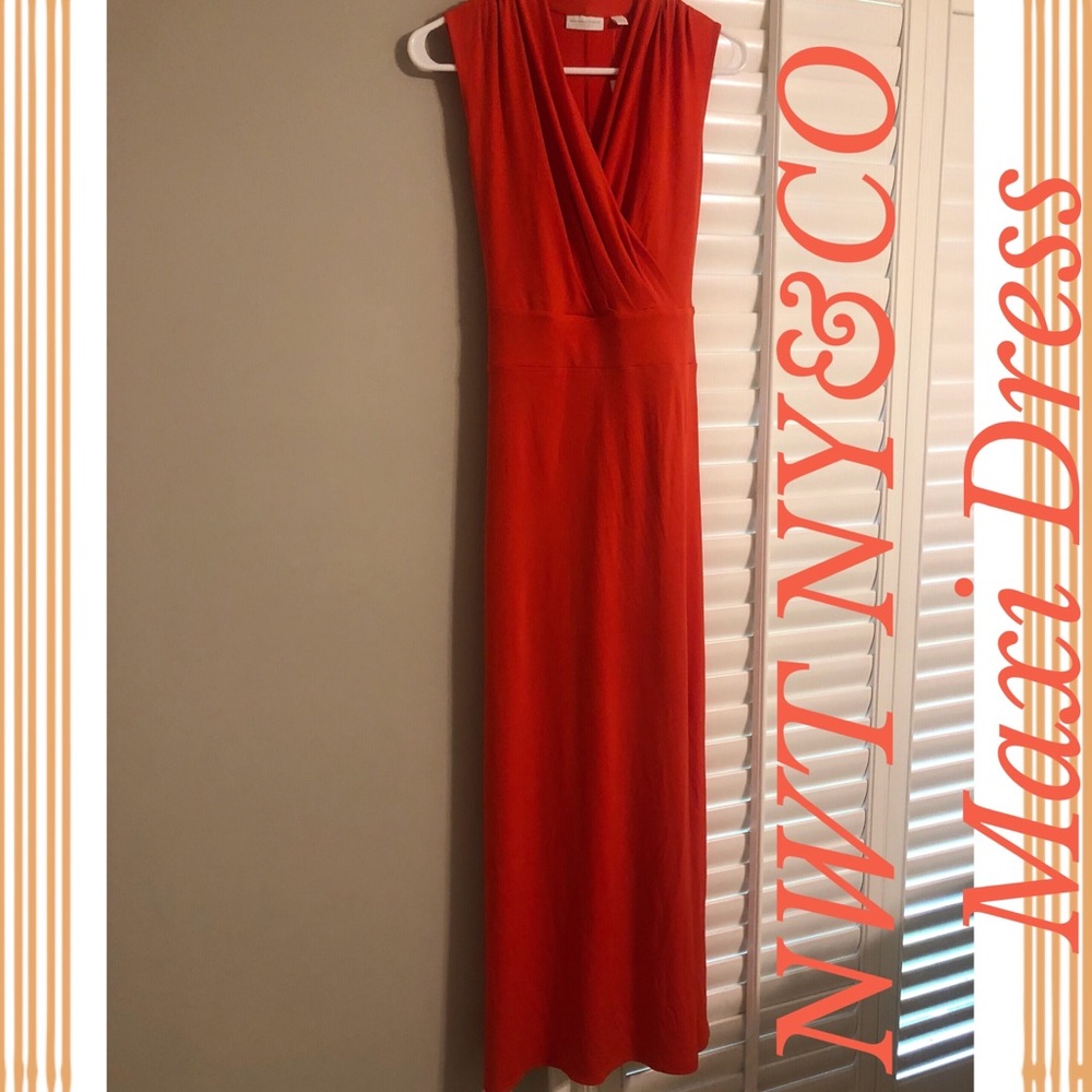 NY&CO Orange Sleeveless Maxi BRAND NEW WITH TAGS
